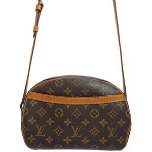 Louis Vuitton Monogram Leather Blois Shoulder Bag Brown